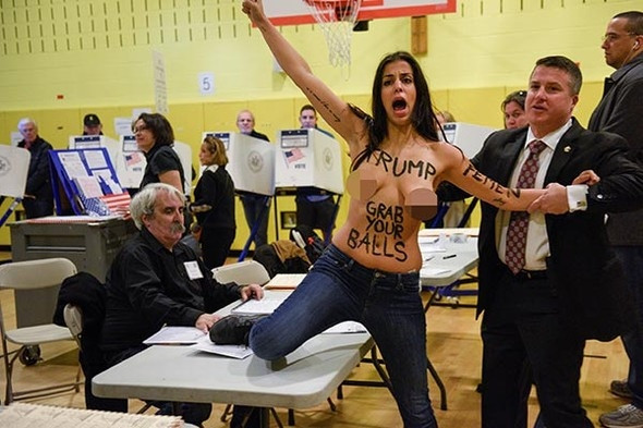 Donald Trump'a FEMEN'den protesto