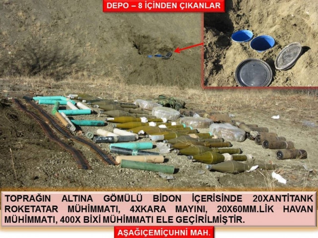 PKK'ya dev operasyon ! İşte ele geçirilenler