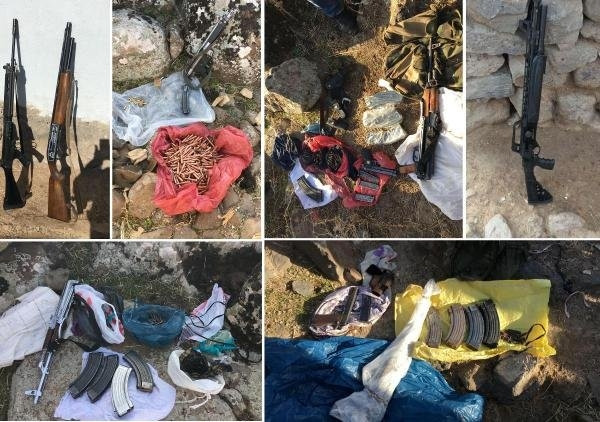 PKK'nın gömülü silah ve mühimmatı bulundu