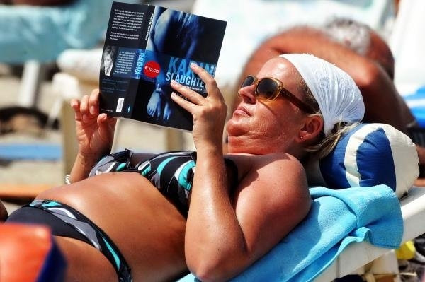 Bodrum'da güneşi gören denize koştu
