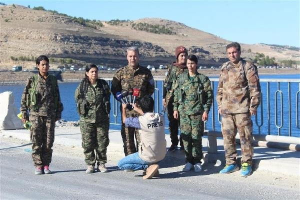 YPG'liler çekiliyor ! Görüntüleri yayınlandı