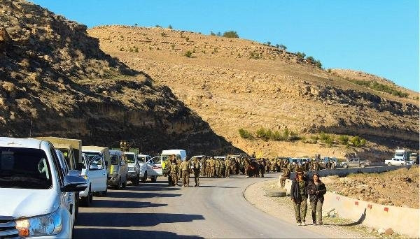 YPG'liler çekiliyor ! Görüntüleri yayınlandı