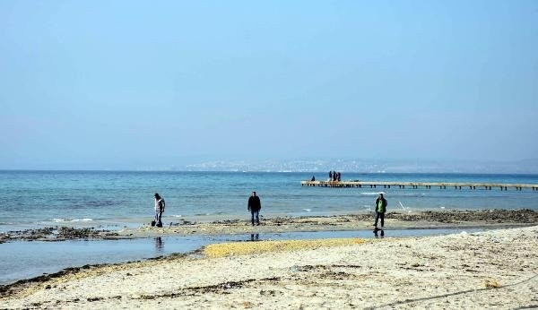 Tekirdağ'da deniz 15 metre çekildi