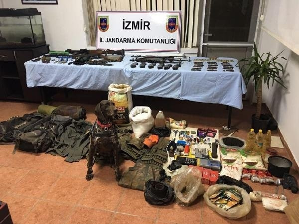 İzmir kırsalında PKK'ya ait cephanelik ortaya çıkartıldı