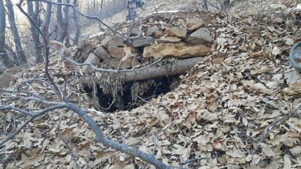 PKK'ya darbe: 23 sığınak ve 6 mevzi bulundu