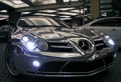 Altın kaplama Mercedes !