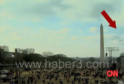 Obamanın yemininde UFO görüntülendi