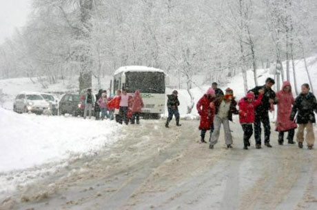 Midibüs kara saplandı