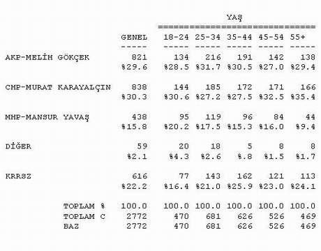 İşte son seçim anketi