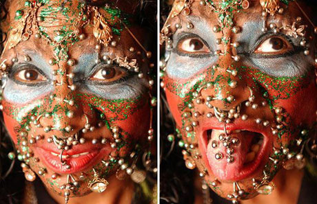 6 bin 5 tane piercingi var