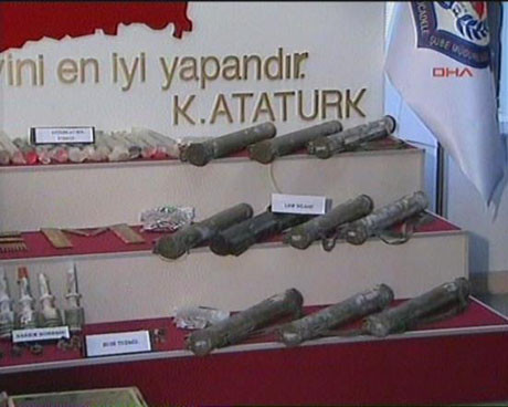 İşte o kazıda bulunan mühimmatlar