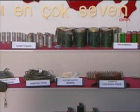 İşte o kazıda bulunan mühimmatlar