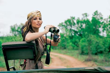 Elsa Pataky Afrika gezisinde
