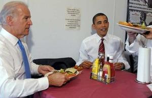 Obamanın canı hamburger çekti
