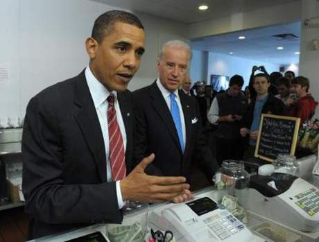 Obamanın canı hamburger çekti