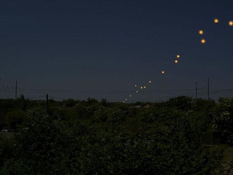 İngilterede UFO görüntülendi !