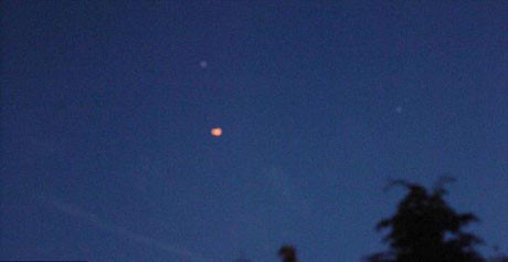 İngilterede UFO görüntülendi !