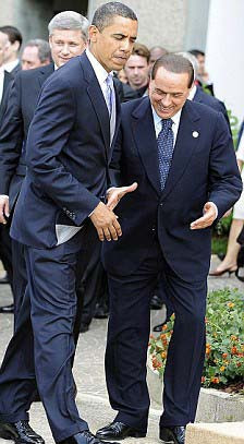 Berlusconinin zor anları