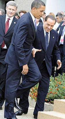 Berlusconinin zor anları