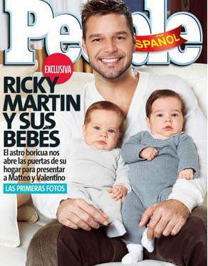 İşte Ricky Martinin ikizleri