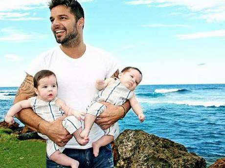 İşte Ricky Martinin ikizleri