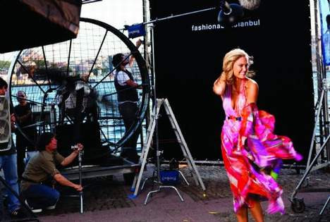 Bar Refaeli İstanbul çekimleri