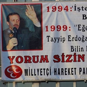 MHP'den Erdoğan'ı kızdıracak pankart