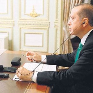 İşte Erdoğan'ın telekonferans hali