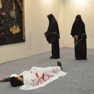 Sanat Fuarı'nda tepki çeken şov