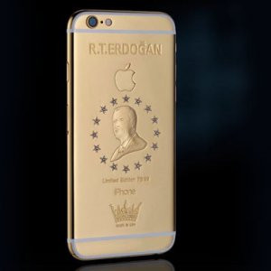 Altın kaplamalı Erdoğan resimli iPhone elde kaldı