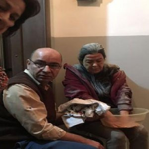 Münir Özkul'un oturduğu binada yangın çıktı