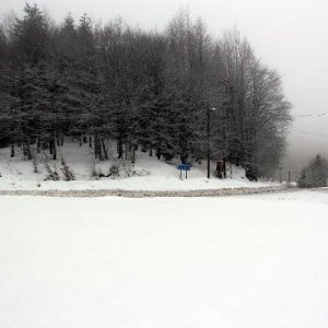 Bolu Dağı'nda kar yağışı