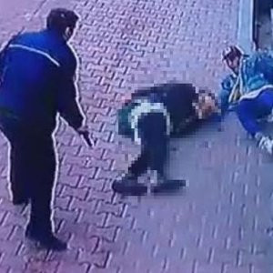 Polisin kaza kurşunu kamerada
