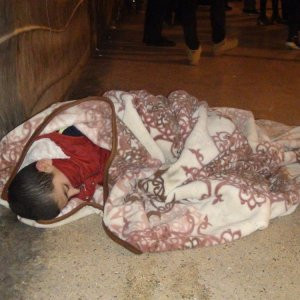 Taksim'de yürekleri sızlatan görüntü