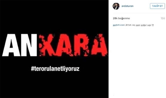 Spor dünyasından teröre lanet !