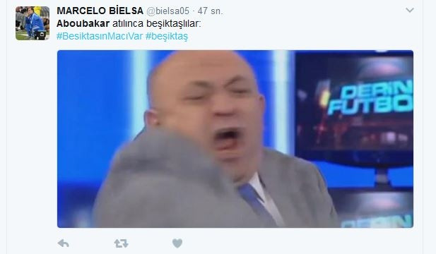 Beşiktaşlı taraftarlardan Aboubakar'a kırmızı kart tepkisi