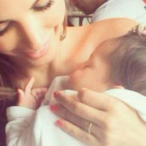 Yolanthe Cabau ve oğlundan ilk fotoğraf