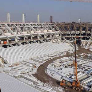 Eskişehirspor'un yeni stadında sona doğru