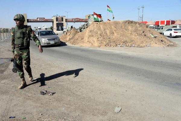 Peşmerge, Erbil-Kerkük yoluna yığınak yaptı