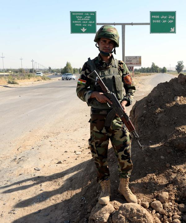Peşmerge, Erbil-Kerkük yoluna yığınak yaptı