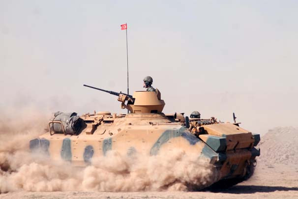 Habur tatbikatında dikkat çeken görüntü