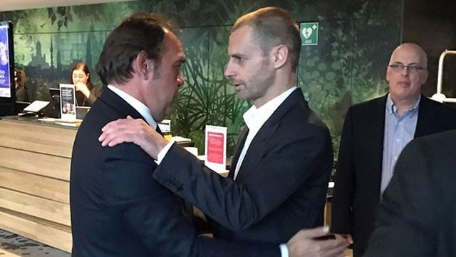 UEFA Başkanı Ceferin ile flaş görüşme !