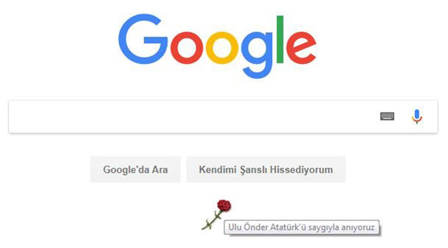 Google, Atatürk'ü unuttu !