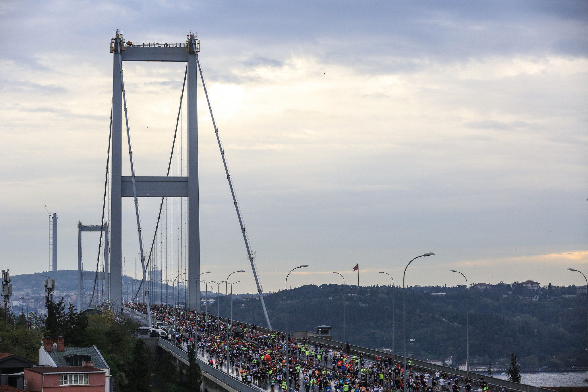 İstanbul'daki maratondan kareler