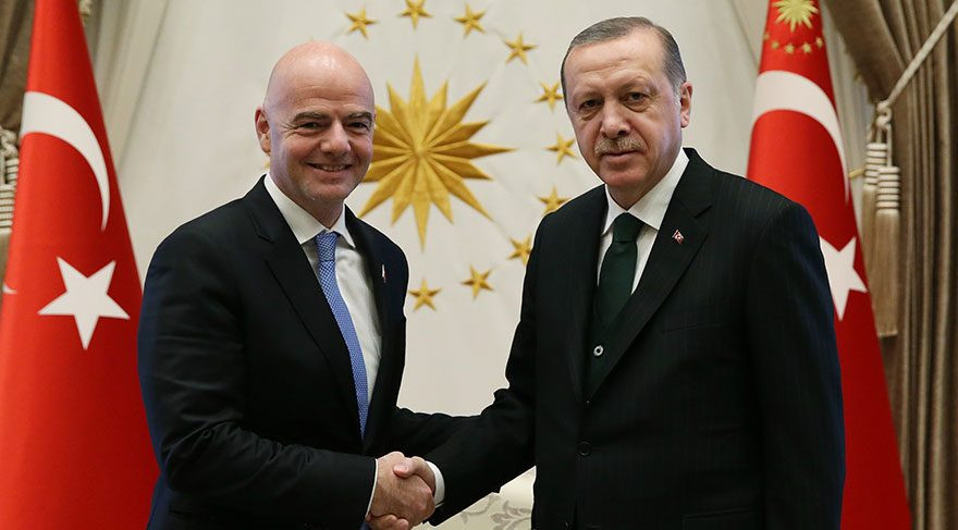 Infantino Erdoğan ile görüştü