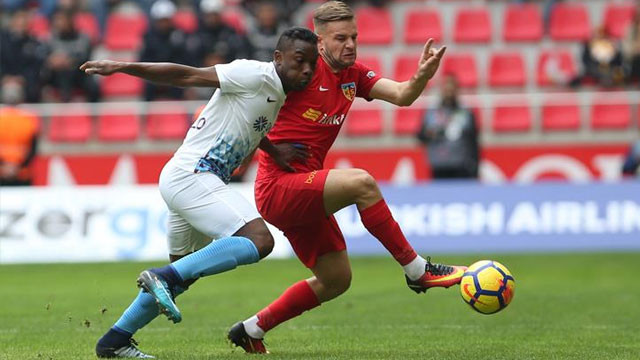 Trabzonspor, Kayserispor'a takıldı