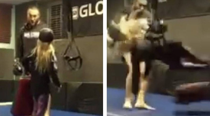 Ünlü kick bokscu'dan olay hareket !