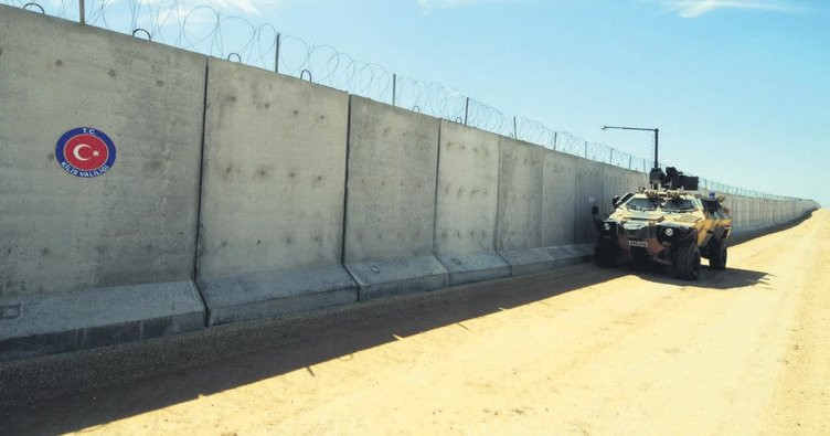 Suriye sınırına 781 kilometrelik duvar