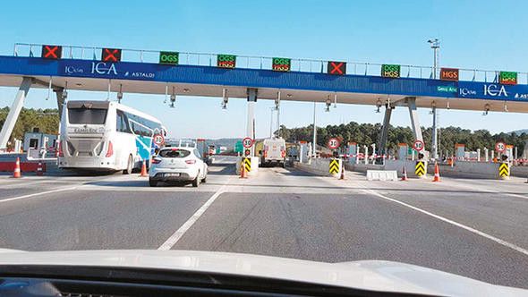 TEM'de 2,5 km'lik yola 18 TL'lik ücret