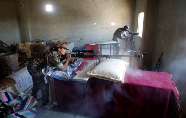 YPG'li teröristlerin kullandığı silahlar görüntülendi
